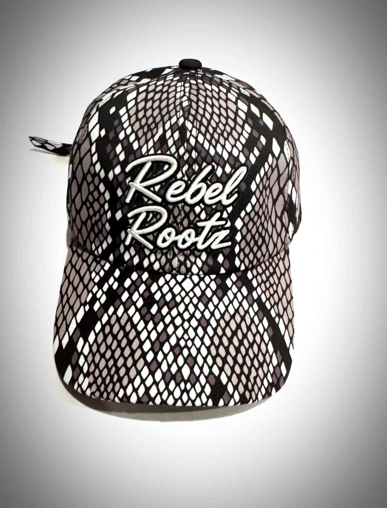 Rebel Rootz Snakeskin Strapback Hat