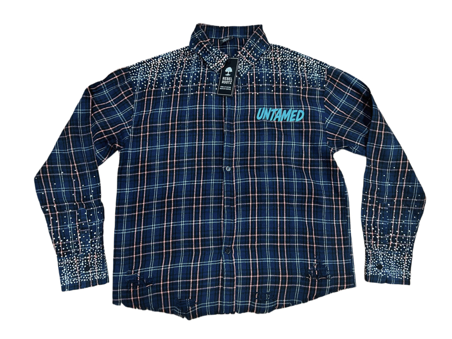 UNTAMED Rhinestone Flannels