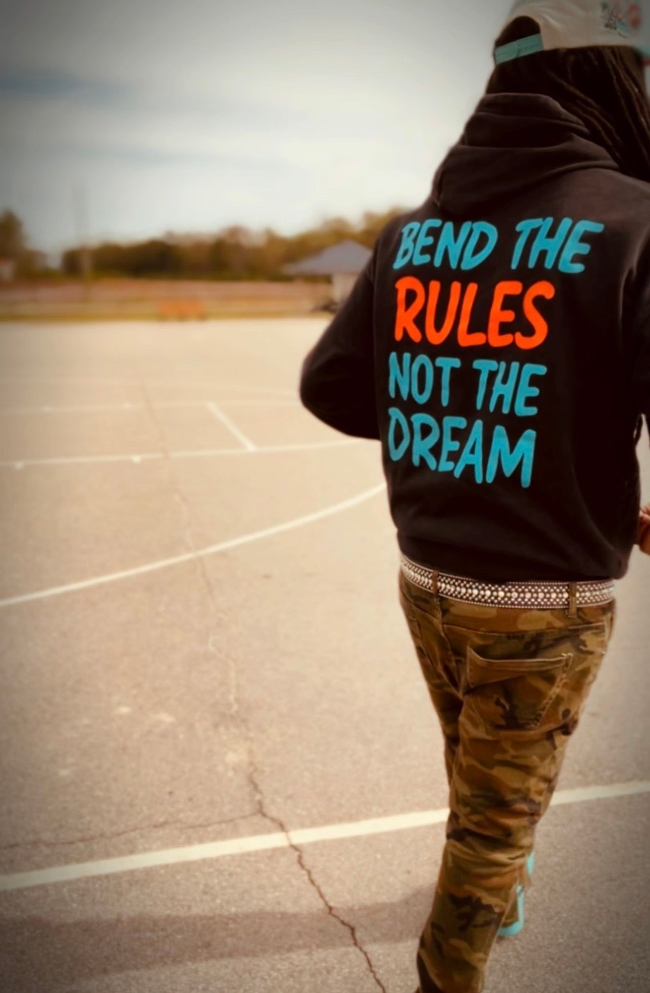 Rebel Rootz "Bend The Rules" Flame Hoodie