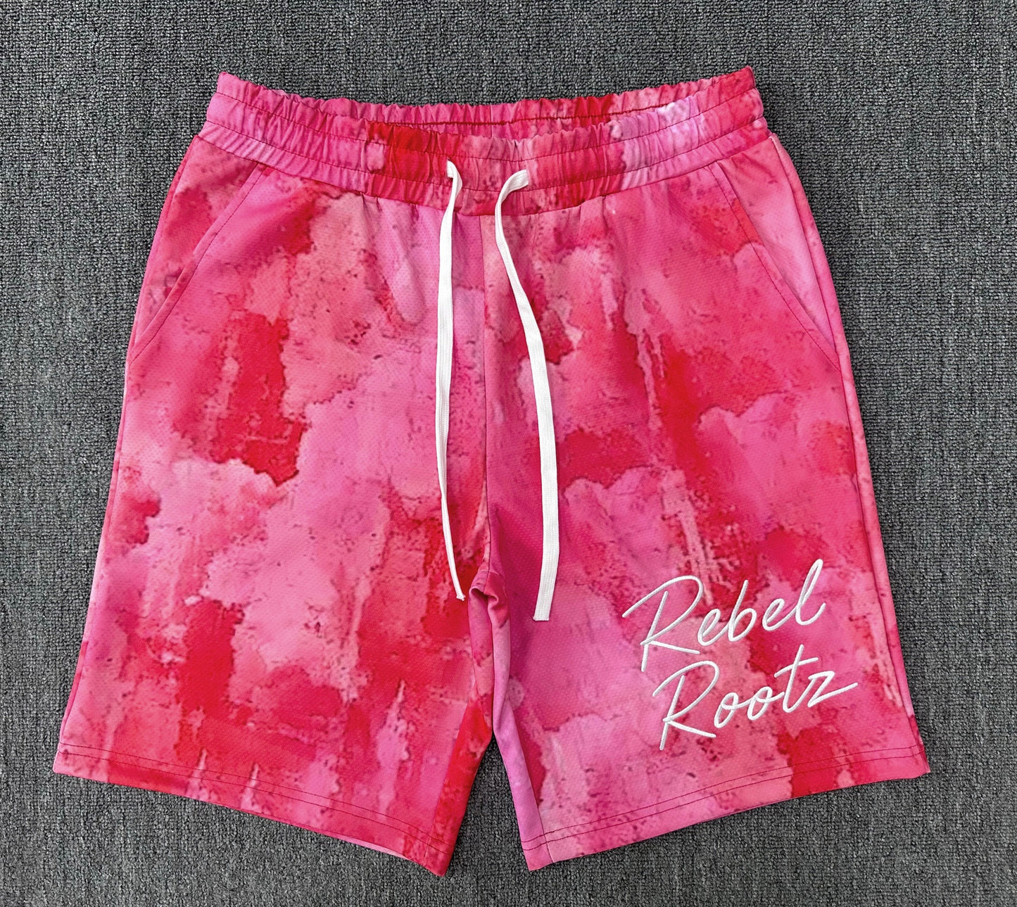 Rule Breaker Pink Wash Mesh Shorts