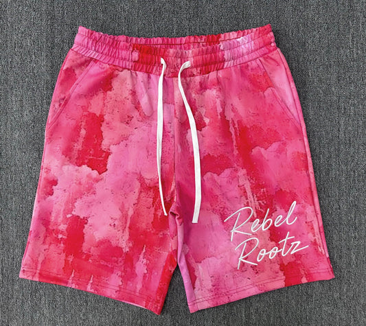 Rule Breaker Pink Wash Mesh Shorts
