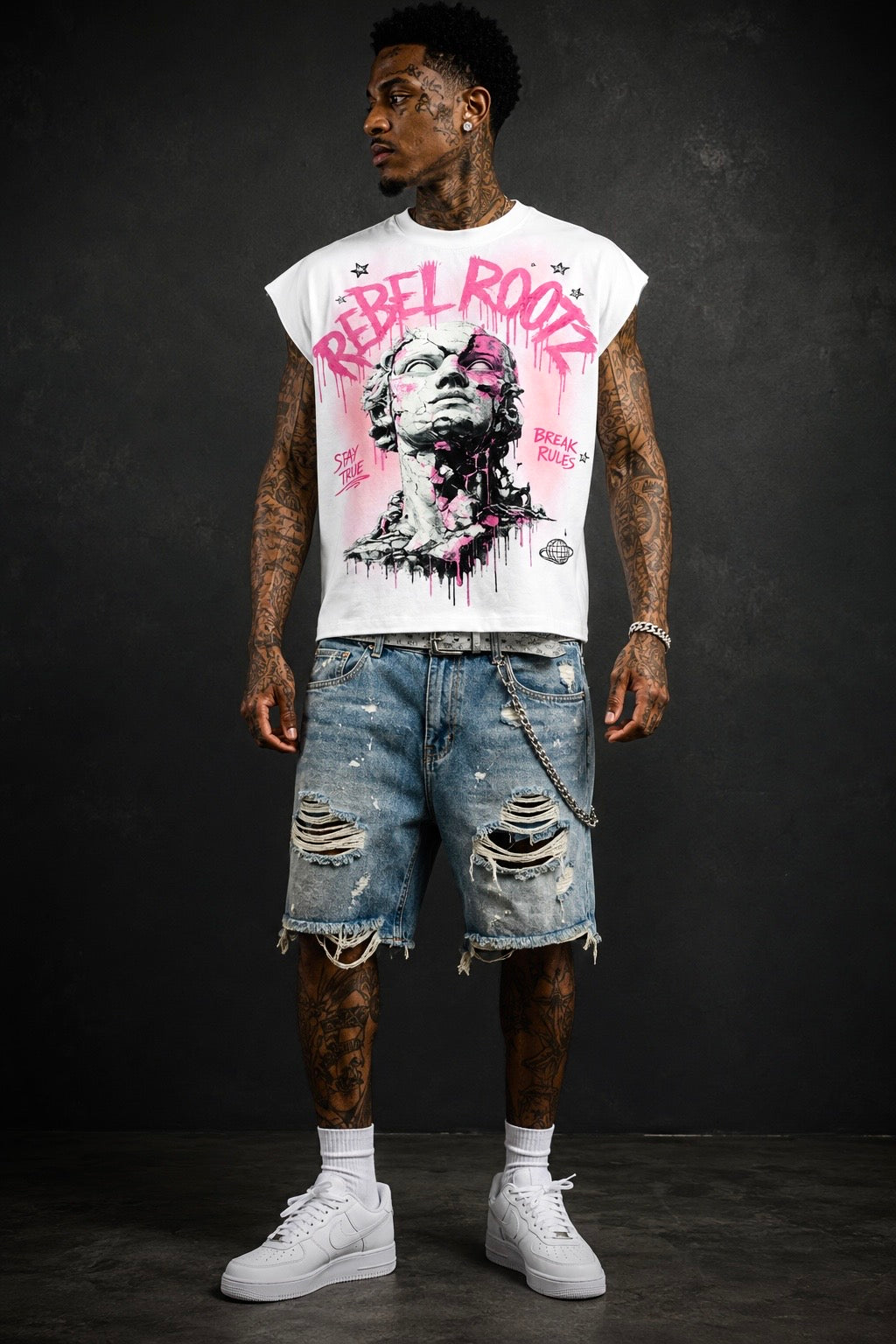 Rule Breaker Cut-off Tee