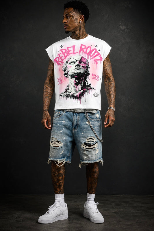 Rule Breaker Cut-off Tee