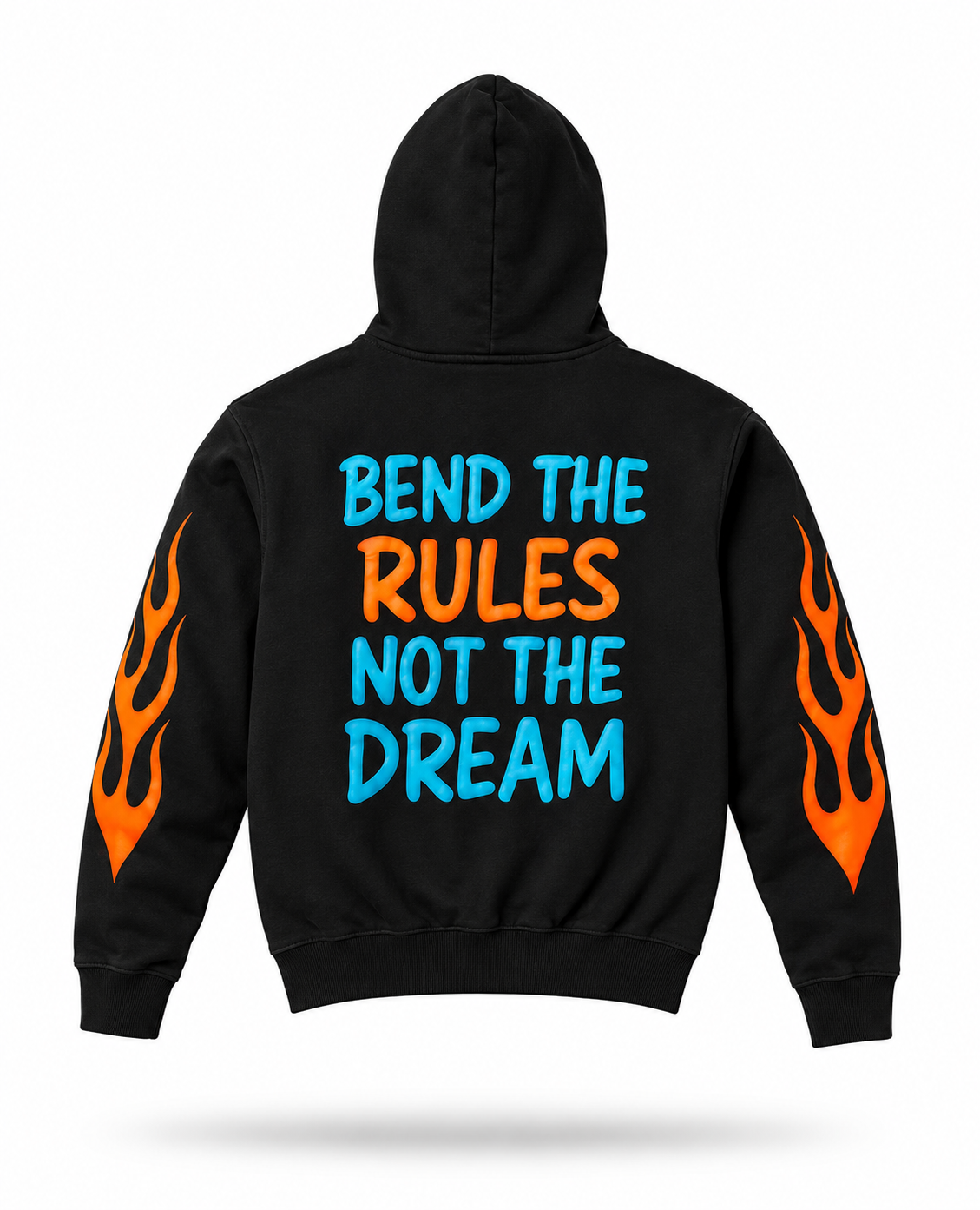 Rebel Rootz "Bend The Rules" Flame Hoodie