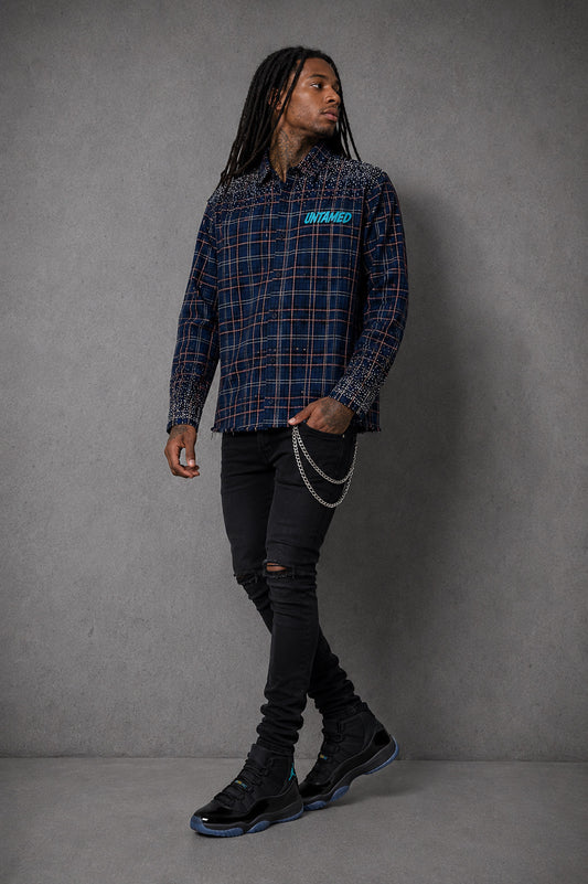 UNTAMED Rhinestone Flannels