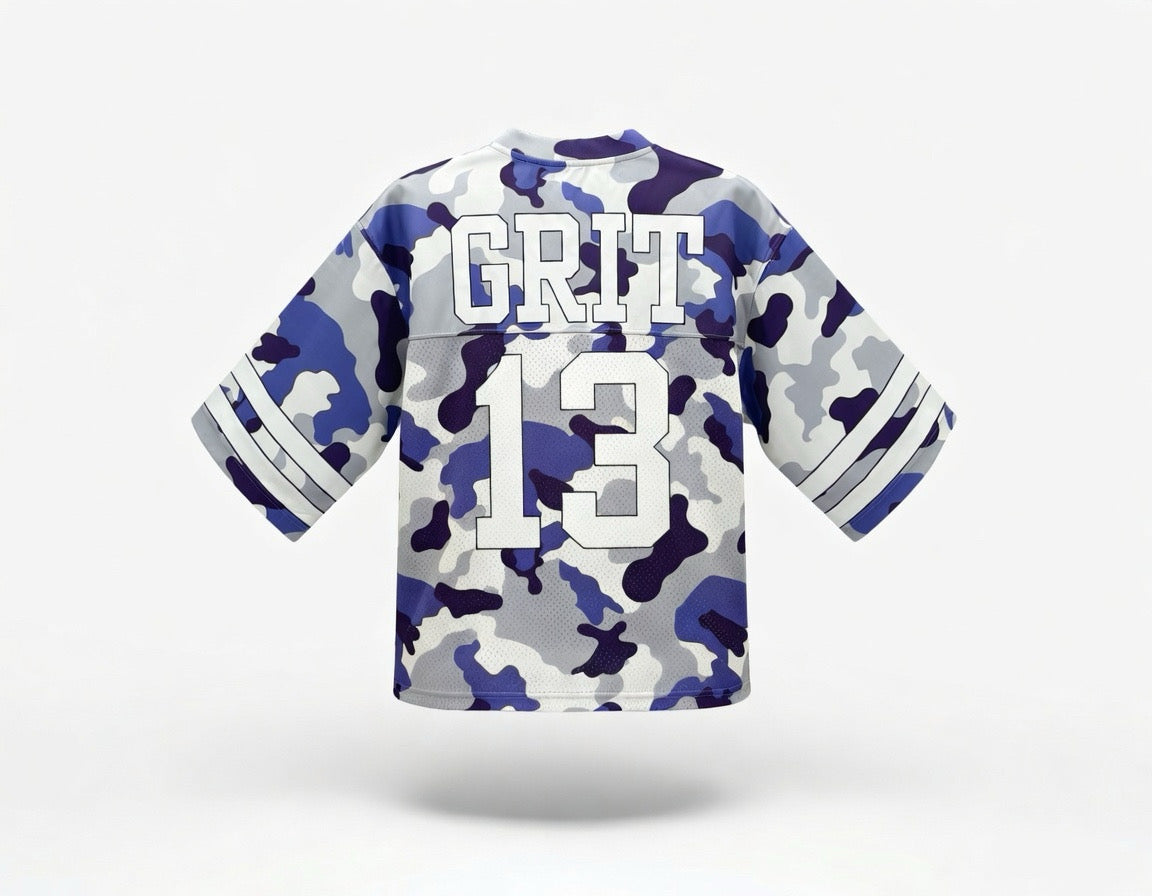 True Grit Purple Camo Football Jersey