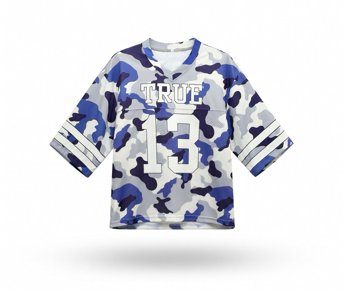 True Grit Purple Camo Football Jersey